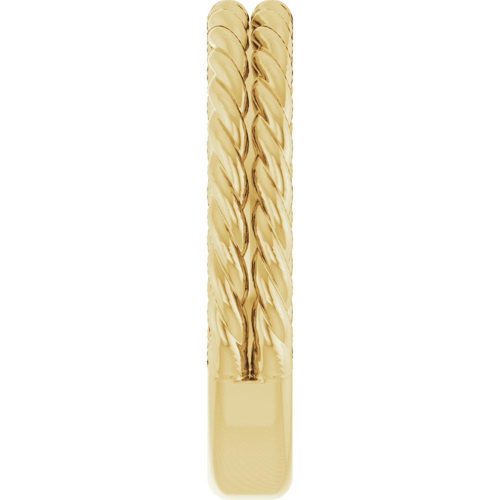 10K Yellow Gold 3.5 mm Double Rope Band 