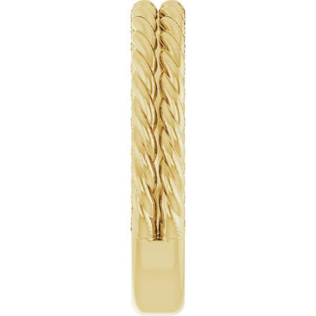 10K Yellow Gold 3.5 mm Double Rope Band 
