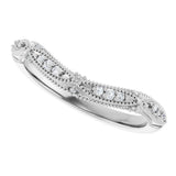 14K White Gold .07 CTW Lab-Grown Diamond Contour Band