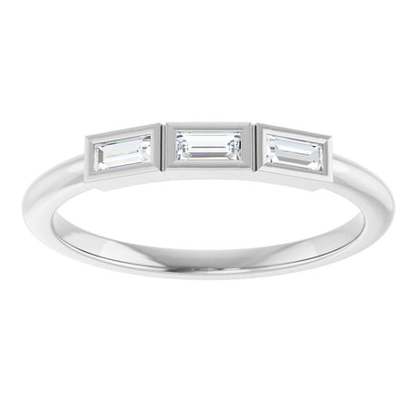14K White Gold 1/6 CTW Lab-Grown Diamond Anniversary Band