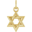 14K Yellow Gold Star Of David Pendant