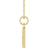 14K Yellow Gold Star Of David 16-18" Necklace