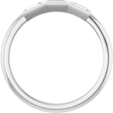 14K White Gold 1/6 CTW Natural Diamond Anniversary Band