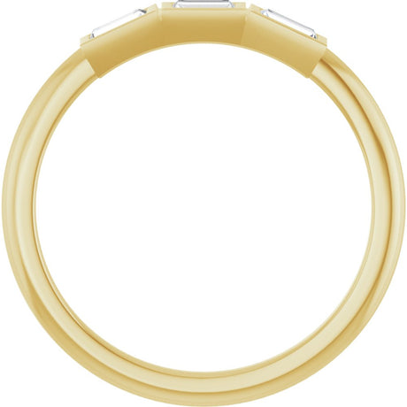 14K Yellow Gold 1/6 CTW Lab-Grown Diamond Anniversary Band