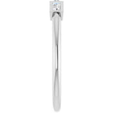 14K White Gold 1/6 CTW Natural Diamond Anniversary Band