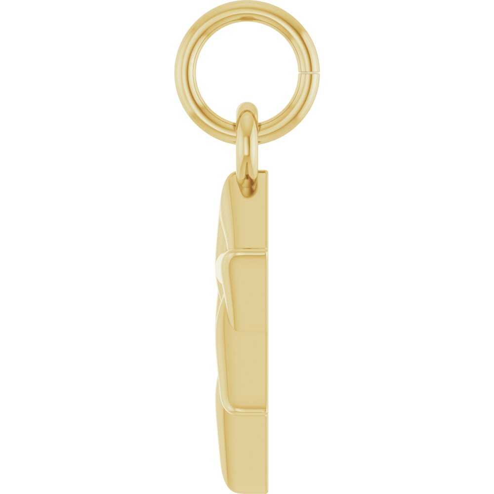 14K Yellow Gold Star Of David Pendant