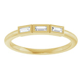 14K Yellow Gold 1/10 CTW Natural Diamond Anniversary Band