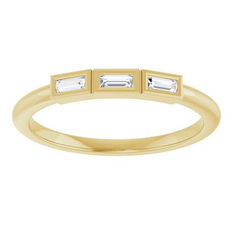 14K Yellow Gold 1/10 CTW Natural Diamond Anniversary Band