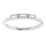 14K White Gold 1/10 CTW Natural Diamond Anniversary Band