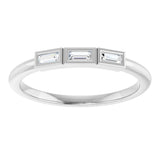 14K White Gold 1/10 CTW Lab-Grown Diamond Anniversary Band
