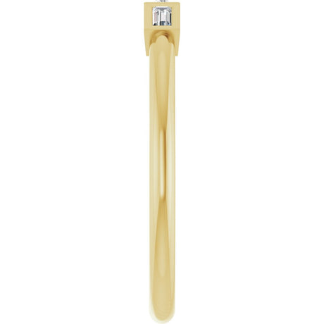 14K Yellow Gold 1/10 CTW Natural Diamond Anniversary Band