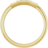 14K Yellow Gold 1/10 CTW Natural Diamond Anniversary Band