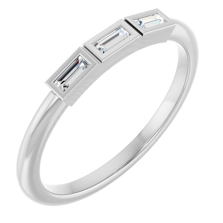 14K White Gold 1/10 CTW Natural Diamond Anniversary Band