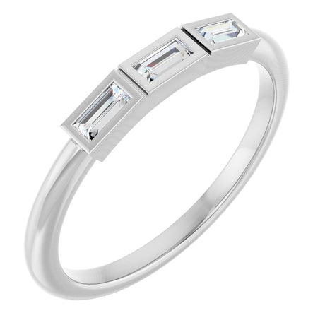 14K White Gold 1/6 CTW Natural Diamond Anniversary Band