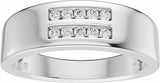 14K White Gold 1/6 CTW Lab-Grown Diamond Band