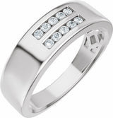 14K White Gold 1/6 CTW Lab-Grown Diamond Band