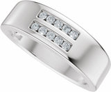 14K White Gold 1/6 CTW Lab-Grown Diamond Band