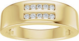 14K Yellow Gold 1/6 CTW Lab-Grown Diamond Band