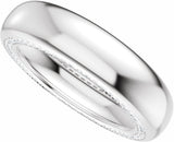 14K White Gold 5/8 CTW Lab-Grown Diamond Band Size 11