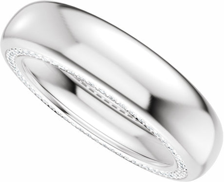 14K White Gold 5/8 CTW Lab-Grown Diamond Band Size 11