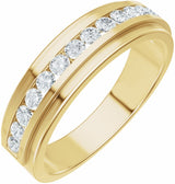 14K Yellow Gold 5/8 CTW Lab-Grown Diamond Band