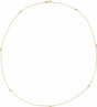14K Yellow 1/3 CTW Lab-Grown Diamond 7-Station 24" Necklace