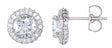 14K White Gold 1 1/3 CTW Natural Diamond Earrings