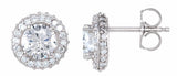 14K White Gold 1 1/3 CTW Natural Diamond Earrings