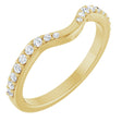 14K Yellow Gold 1/5 CTW Lab-Grown Diamond Contour Band