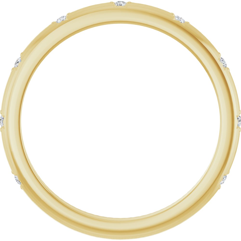 14K Yellow Gold .03 CTW Natural Diamond Anniversary Band