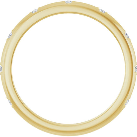 14K Yellow Gold .03 CTW Natural Diamond Anniversary Band
