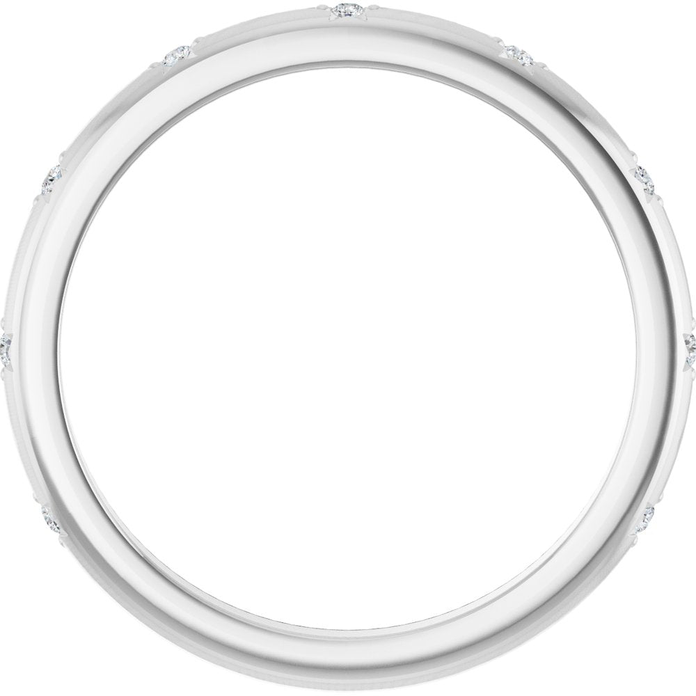 14K White Gold .03 CTW Natural Diamond Anniversary Band