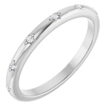 14K White Gold .03 CTW Natural Diamond Anniversary Band
