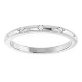 14K White Gold .06 CTW Lab-Grown Diamond Anniversary Band