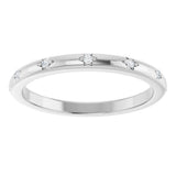 14K White Gold .05 CTW Lab-Grown Diamond Anniversary Band