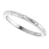 14K White Gold .05 CTW Lab-Grown Diamond Anniversary Band