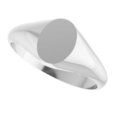 Sterling Silver 8x6 mm Oval Signet Ring