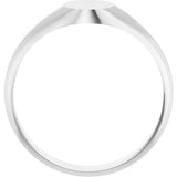 Sterling Silver 8x6 mm Oval Signet Ring