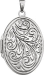 Sterling Silver Oval Locket