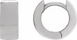 Platinum 12 mm Hinged Hoop Earrings