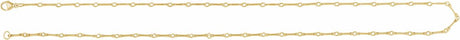 14K Yellow Gold 2.4 mm Bar 16" Chain