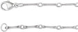 Sterling Silver 2.4 mm Bar 18" Chain