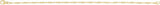 14K Yellow Gold 2.4 mm Bar 7" Chain