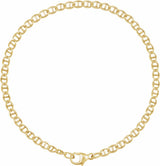 14K Yellow Gold 2.6 mm Anchor 7" Chain