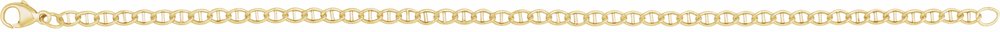 14K Yellow Gold-Filled 2.6 mm Anchor 7" Chain