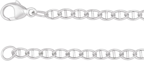 Sterling Silver 2.6 mm Anchor 20" Chain