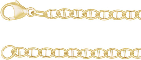 14K Yellow Gold-Filled 2.6 mm Anchor 7" Chain