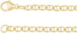 14K Yellow Gold 2.6 mm Anchor 16" Chain