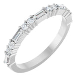 Platinum 3/8 CTW Natural Diamond Anniversary Band