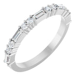 14K White 3/8 CTW Lab-Grown Diamond Anniversary Band